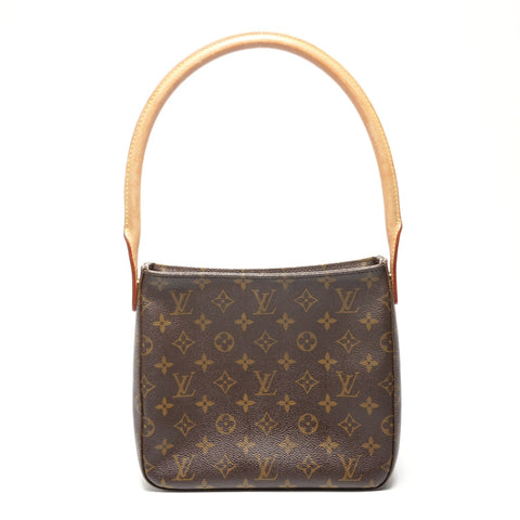 LOUIS VUITTON 2002 Monogram Looping MM Shoulder Bag Brown WS24957