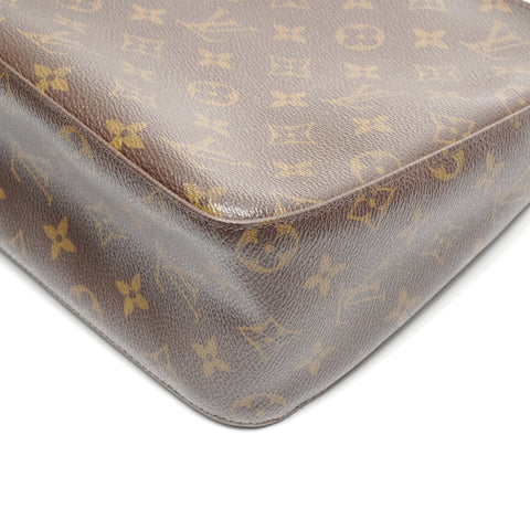 LOUIS VUITTON 2002 Monogram Looping MM Shoulder Bag Brown WS24957