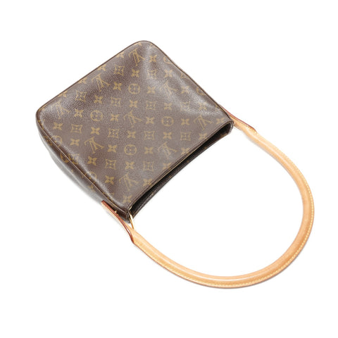 LOUIS VUITTON 2002 Monogram Looping MM Shoulder Bag Brown WS24957