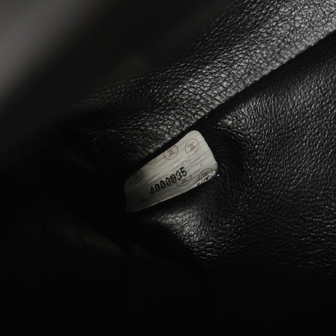 CHANEL No. 4 1996-1997 Double Face Matelasse 9.8" Lambskin Shoulder Bag black WS24962