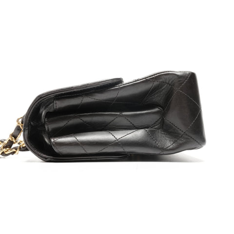 CHANEL No. 4 1996-1997 Double Face Matelasse 9.8" Lambskin Shoulder Bag black WS24962