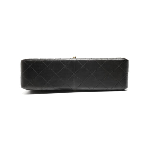 CHANEL No. 4 1996-1997 Double Face Matelasse 9.8" Lambskin Shoulder Bag black WS24962