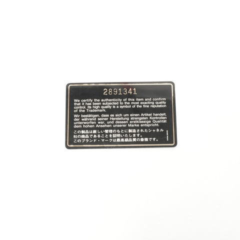 CHANEL No. 2 1991-1994 Caviar Turnsock Square Matelasse Shoulder Bag black WS24966