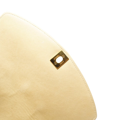 CHANEL No. 4 1996-1997 Diana 22 Small Lambskin Shoulder Bag beige WS24967