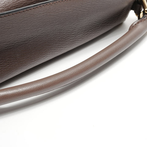 LOEWE Leather Puzzle Small Shoulder Bag Brown WS24968