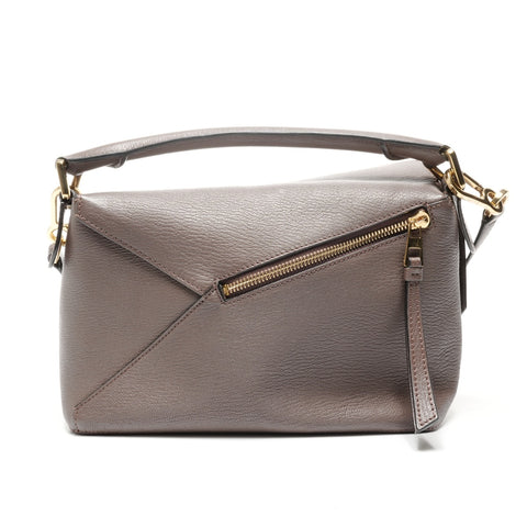 LOEWE Leather Puzzle Small Shoulder Bag Brown WS24968