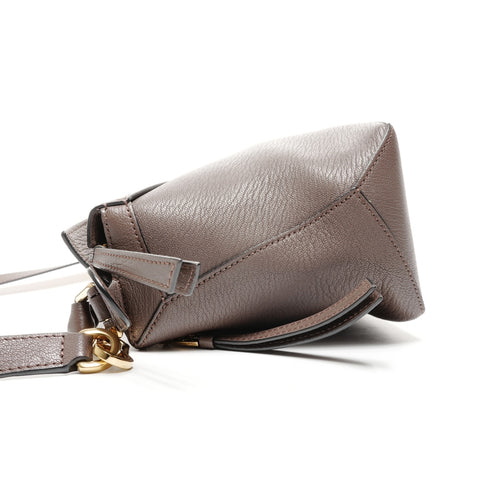 LOEWE Leather Puzzle Small Shoulder Bag Brown WS24968