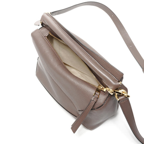 LOEWE Leather Puzzle Small Shoulder Bag Brown WS24968