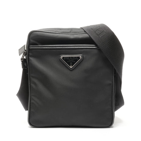 PRADA Nylon with pouch Shoulder Bag black WS24969