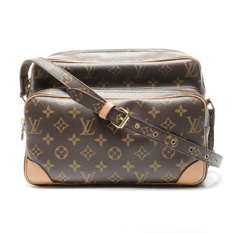 LOUIS VUITTON 2009 Monogram Nile Shoulder Bag Brown WS24970