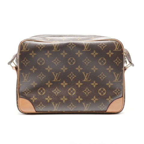 LOUIS VUITTON 2009 Monogram Nile Shoulder Bag Brown WS24970