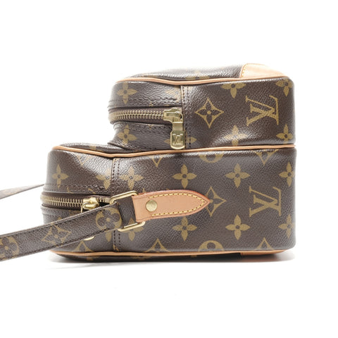 LOUIS VUITTON 2009 Monogram Nile Shoulder Bag Brown WS24970