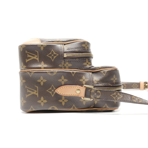 LOUIS VUITTON 2009 Monogram Nile Shoulder Bag Brown WS24970