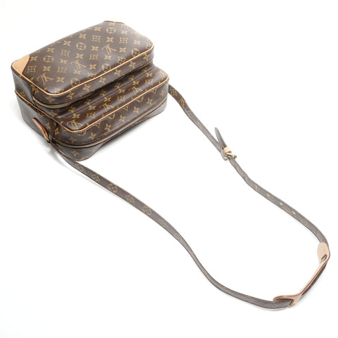 LOUIS VUITTON 2009 Monogram Nile Shoulder Bag Brown WS24970