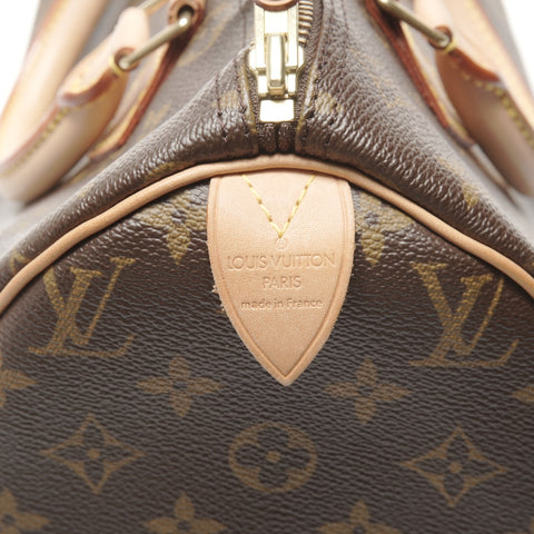 LOUIS VUITTON 2003 Monogram Speedy 30 Handbag Brown WS24971