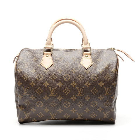 LOUIS VUITTON 2003 Monogram Speedy 30 Handbag Brown WS24971