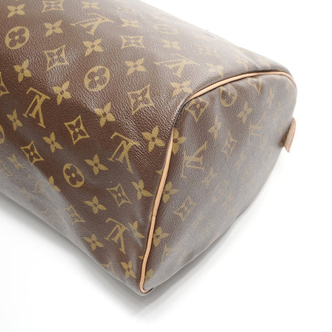 LOUIS VUITTON 2003 Monogram Speedy 30 Handbag Brown WS24971