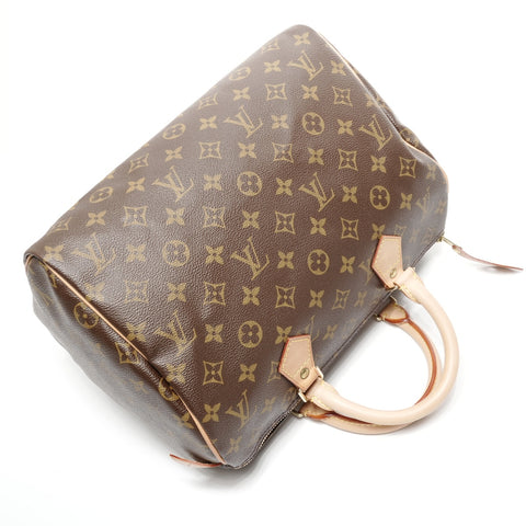 LOUIS VUITTON 2003 Monogram Speedy 30 Handbag Brown WS24971
