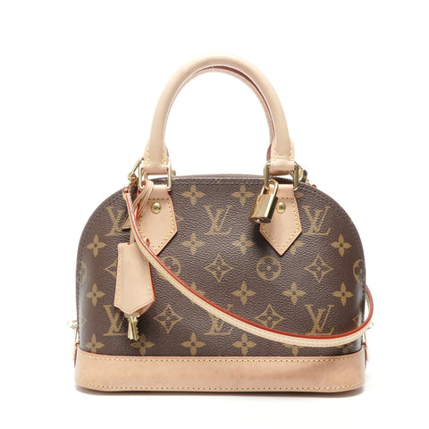 LOUIS VUITTON Monogram Alma BB 2way Handbag Brown WS24973