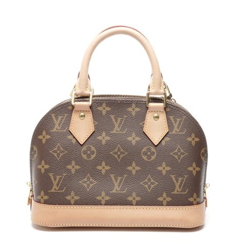 LOUIS VUITTON Monogram Alma BB 2way Handbag Brown WS24973