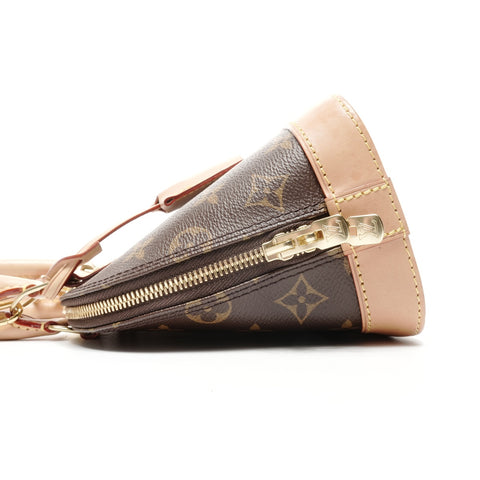 LOUIS VUITTON Monogram Alma BB 2way Handbag Brown WS24973