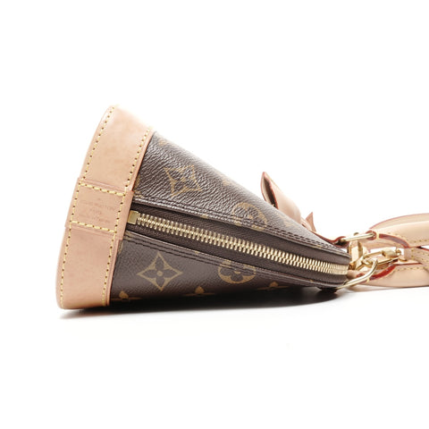 LOUIS VUITTON Monogram Alma BB 2way Handbag Brown WS24973