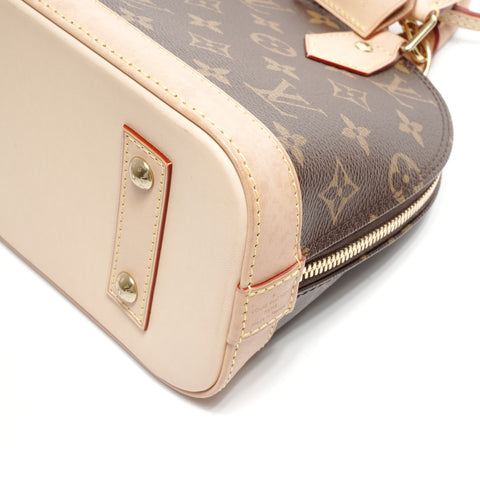 LOUIS VUITTON Monogram Alma BB 2way Handbag Brown WS24973