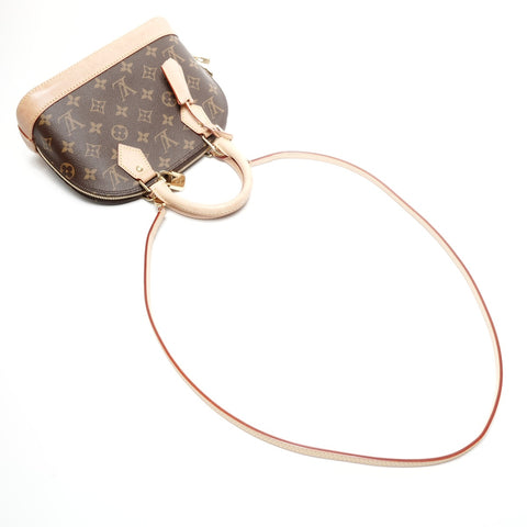 LOUIS VUITTON Monogram Alma BB 2way Handbag Brown WS24973