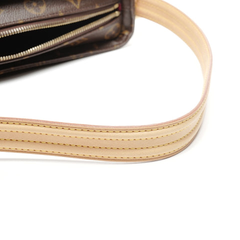 LOUIS VUITTON 2005 Monogram Viva Cite MM Shoulder Bag Brown WS24976