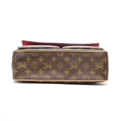 LOUIS VUITTON 2005 Monogram Viva Cite MM Shoulder Bag Brown WS24976