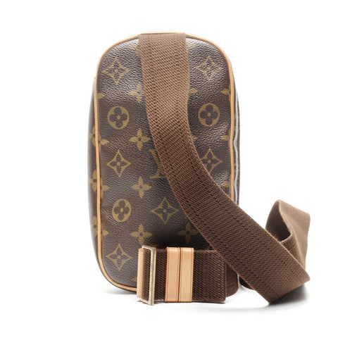 LOUIS VUITTON 2011 Monogram Gange Pochette Shoulder Bag Brown WS24978