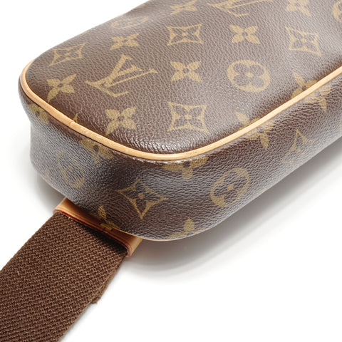 LOUIS VUITTON 2011 Monogram Gange Pochette Shoulder Bag Brown WS24978