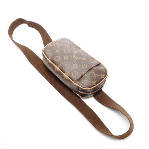 LOUIS VUITTON 2011 Monogram Gange Pochette Shoulder Bag Brown WS24978