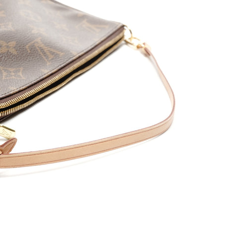 LOUIS VUITTON 2011 Monogram Pochette Accessoires Shoulder Bag Brown WS24980