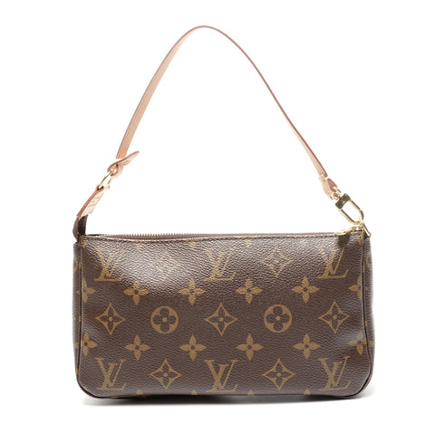 LOUIS VUITTON 2011 Monogram Pochette Accessoires Umhängetasche Braun WS24980