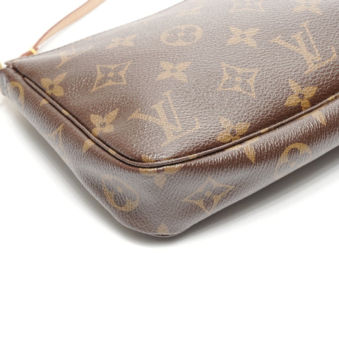 LOUIS VUITTON 2011 Monogram Pochette Accessoires Shoulder Bag Brown WS24980