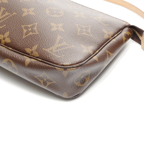 LOUIS VUITTON 2011 Monogram Pochette Accessoires Shoulder Bag Brown WS24980