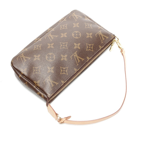 LOUIS VUITTON 2011 Monogram Pochette Accessoires Shoulder Bag Brown WS24980