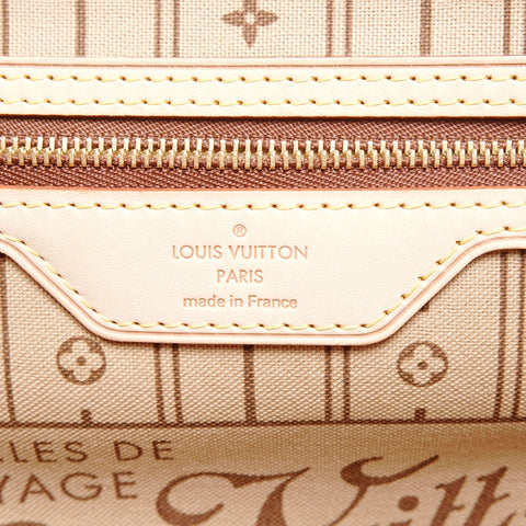 LOUIS VUITTON 2013 Monogram Neverfull MM Tote Bag Brown WS24981