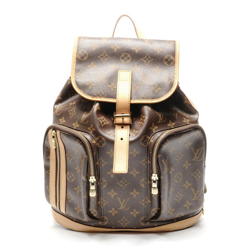 LOUIS VUITTON 2008 Monogram Sac Ado Bosphore Backpack  Daypack Brown WS24982