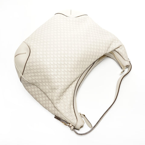 GUCCI Leather GG Shima Shoulder Bag gray WS24983