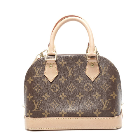 LOUIS VUITTON Monogram Alma BB 2way Handbag Brown WS24986