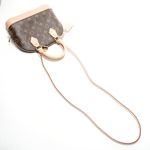 LOUIS VUITTON Monogram Alma BB 2way Handbag Brown WS24986