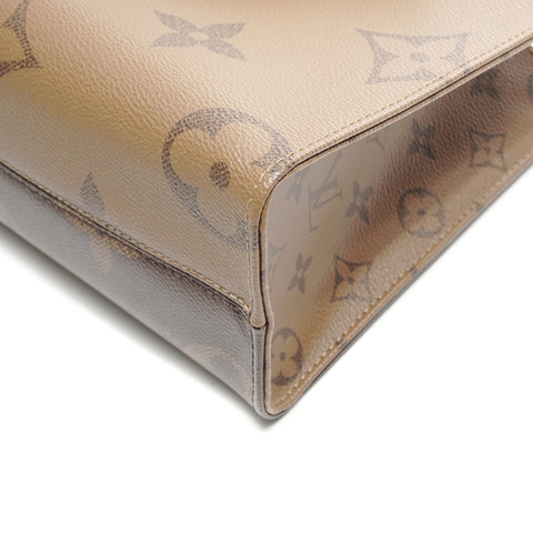 LOUIS VUITTON Monogram On the Go PM Handbag Brown WS24987