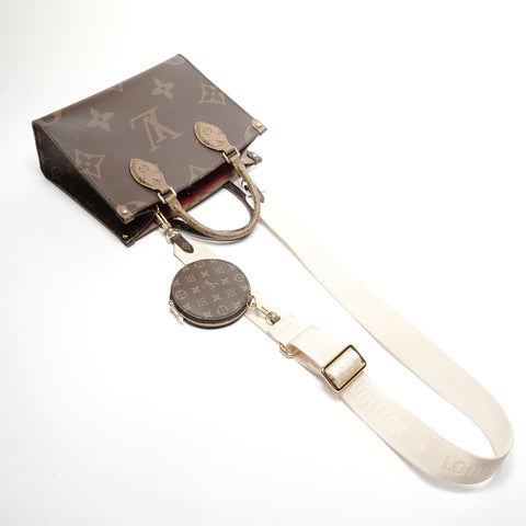 LOUIS VUITTON Monogram On the Go PM Handbag Brown WS24987
