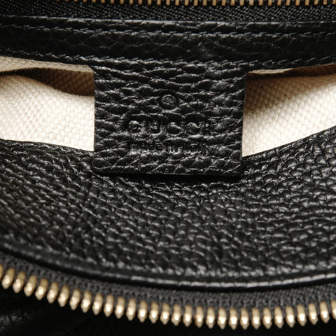 GUCCI Soho GG interlocking leather Shoulder Bag black WS24988