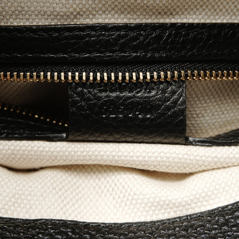 GUCCI Soho GG interlocking leather Shoulder Bag black WS24988