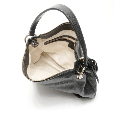 GUCCI Soho GG interlocking leather Shoulder Bag black WS24988