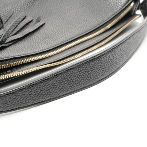 GUCCI Soho GG interlocking leather Shoulder Bag black WS24988