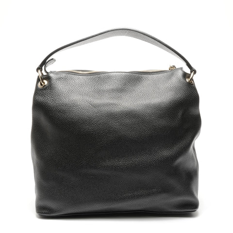 GUCCI Soho GG interlocking leather Shoulder Bag black WS24988